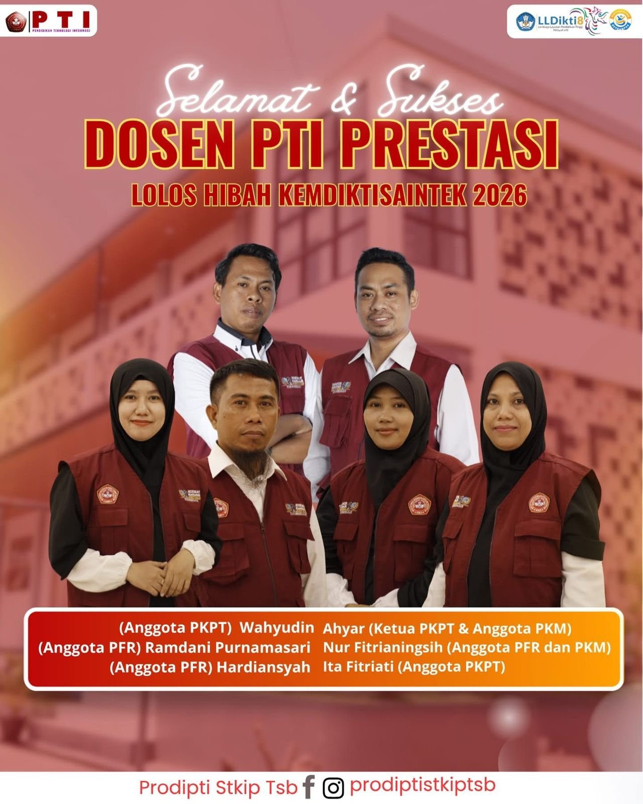 Dosen Prodi PTI STKIP TSB Raih Prestasi, Lolos Hibah Kemdiktisaintek 2026